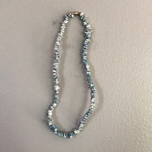 Blue stone necklace